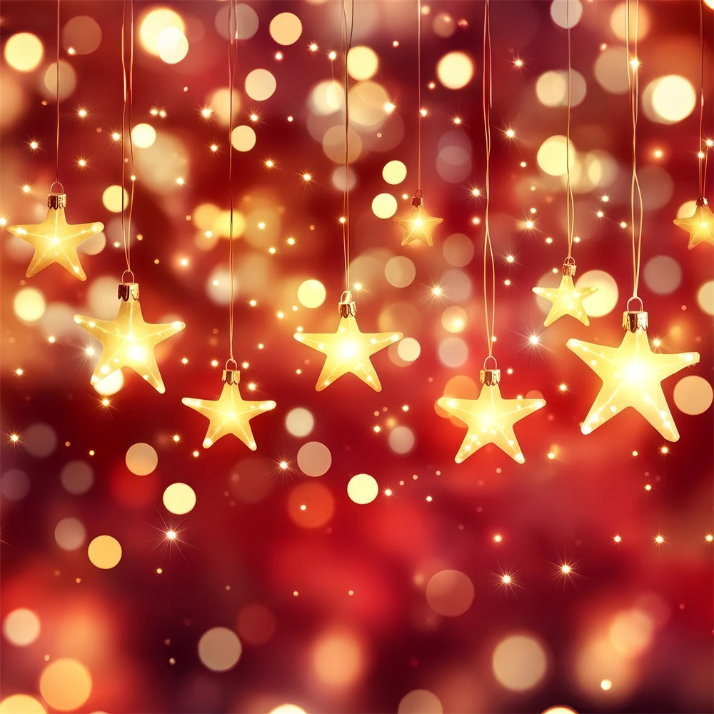 New Years Backdrops Hanging Star Lights Bokeh Gold Glitter Backdrop UK TWW512-26