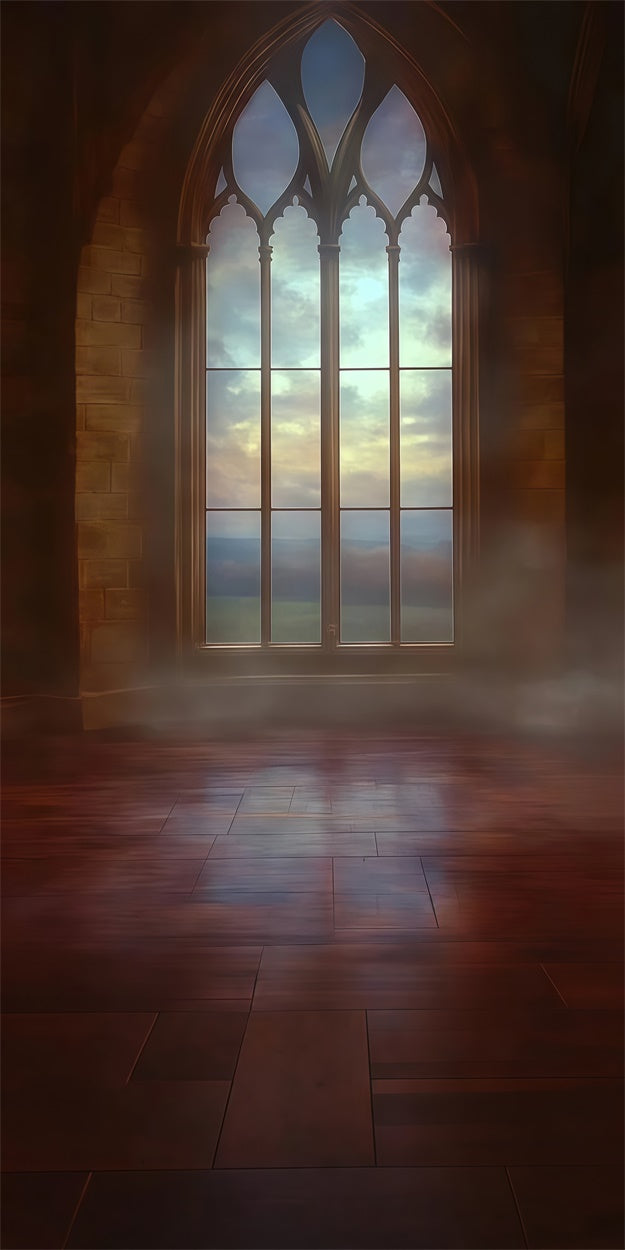 Vintage Photo Backdrop Twilight Arch Window Sweep Backdrop UK TWW57-76