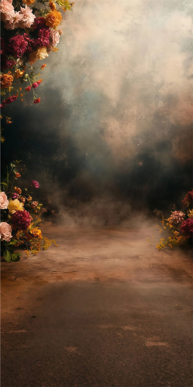 Vintage Studio Backdrop Baroque Misty Garden Sweep Backdrop UK TWW57-78