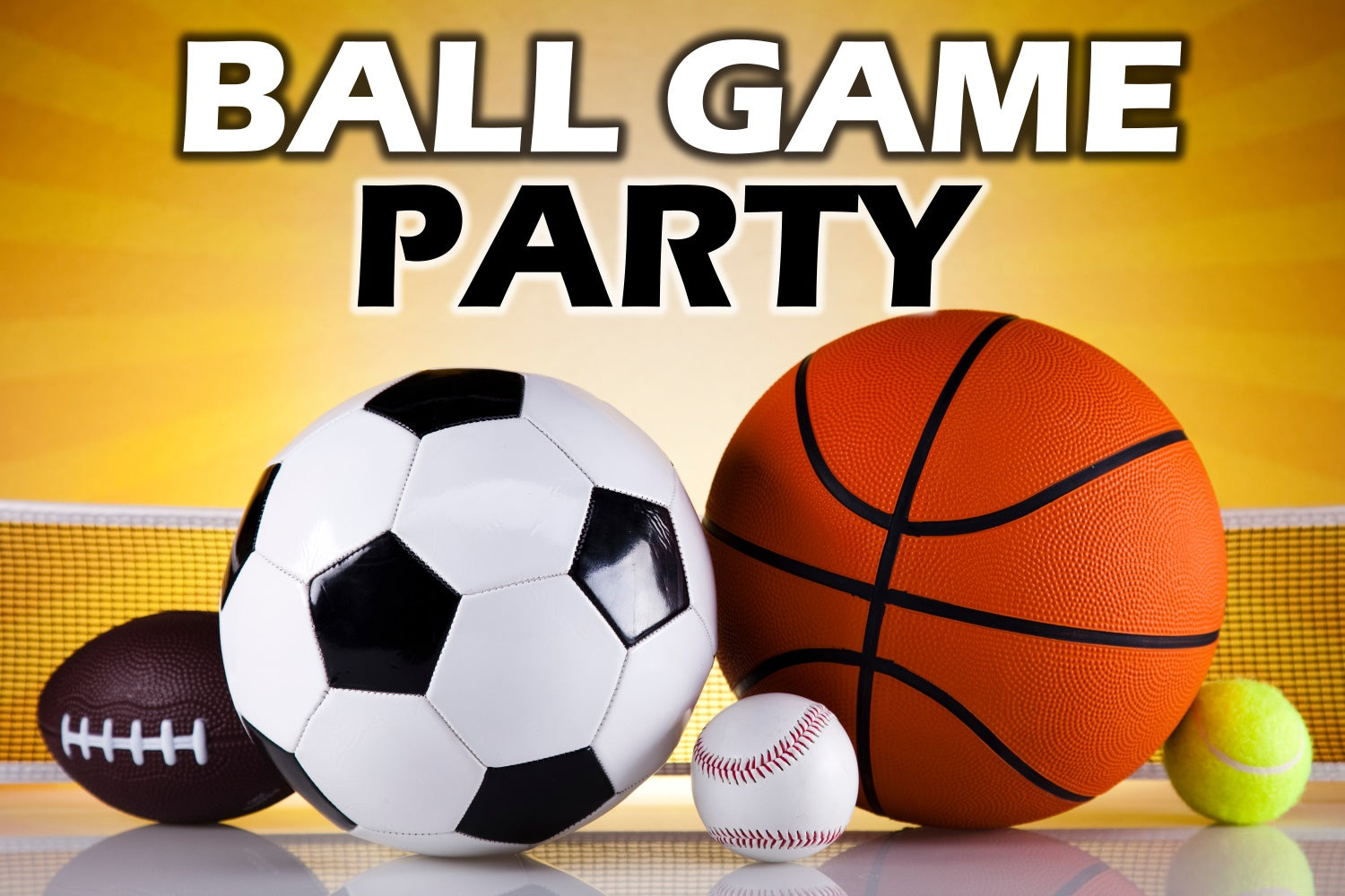 Sports Backdrop Golden Sports Party Scene Backdrop UK TWW6-9