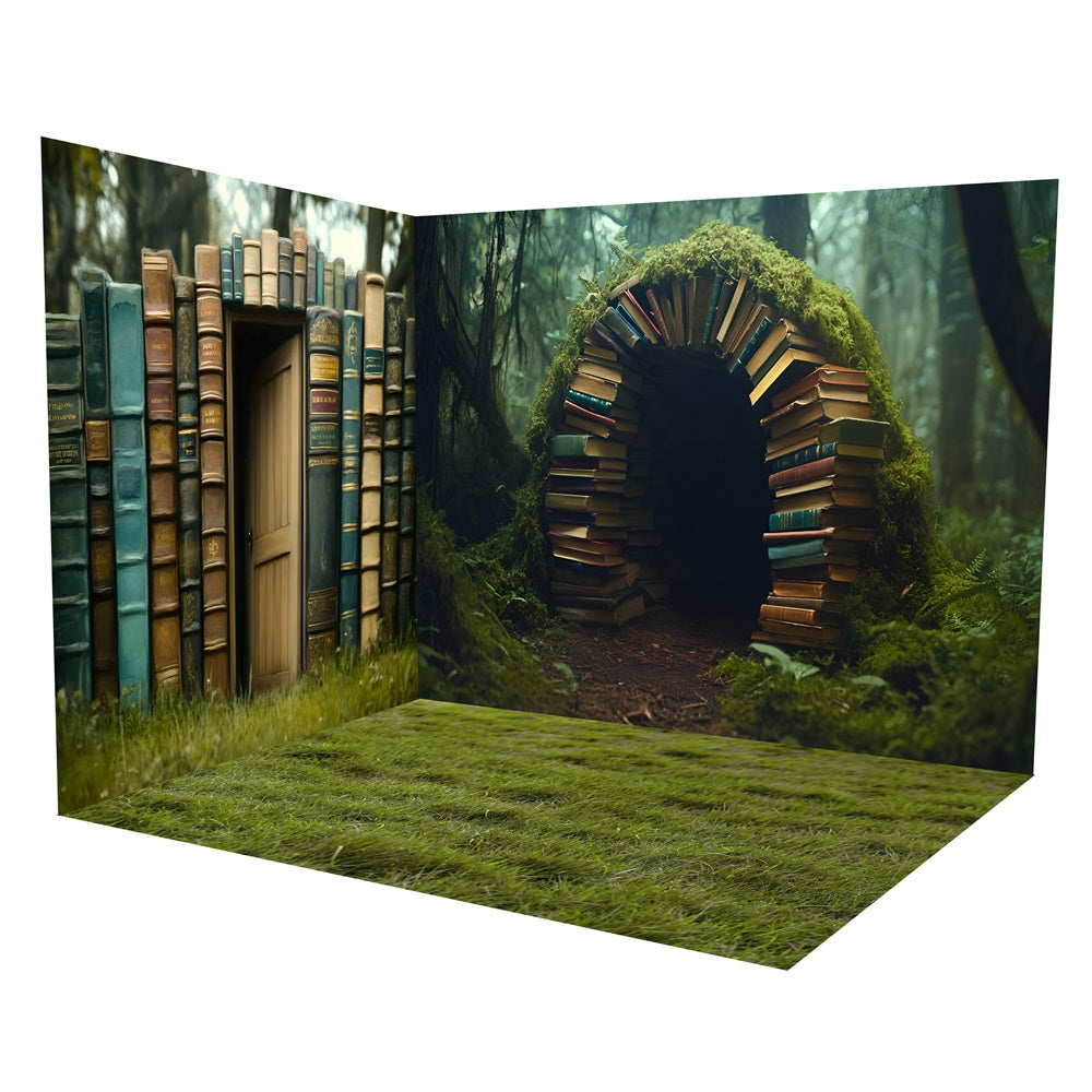 Back To School Backdrop Magical Library Door Backdrop Room Set UK TWW6-94