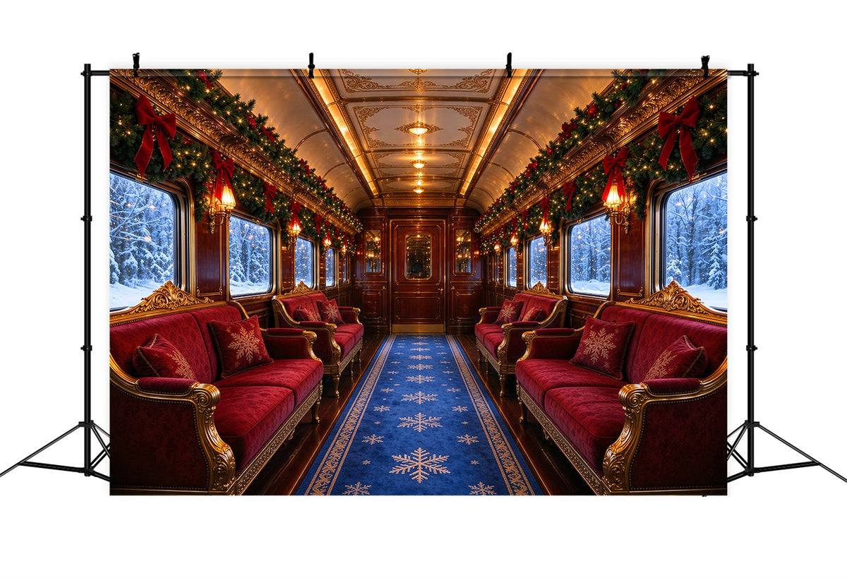 Christmas Backdrops for Photography Luxury Vintage Winter Train Christmas Photography Backdrop UK ZTT610-11