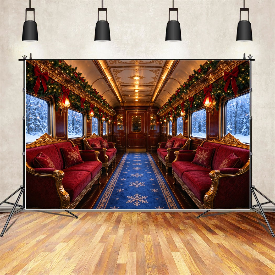 Christmas Backdrops for Photography Luxury Vintage Winter Train Christmas Photography Backdrop UK ZTT610-11