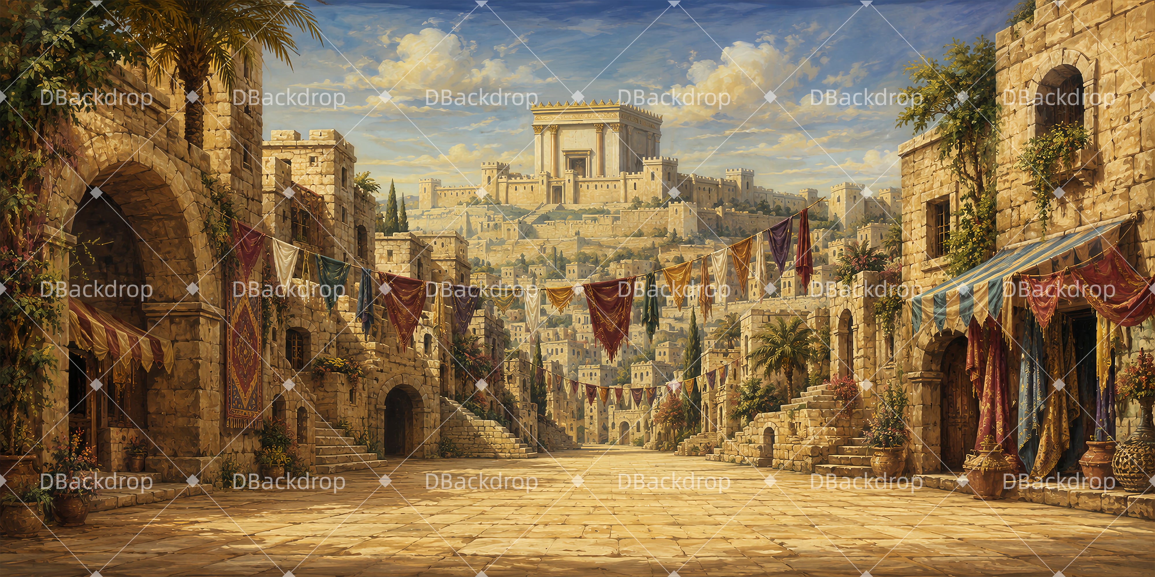 Professional Stage Backdrops Sacred Street Movie Theater Backdrop UK ZTT65-T21