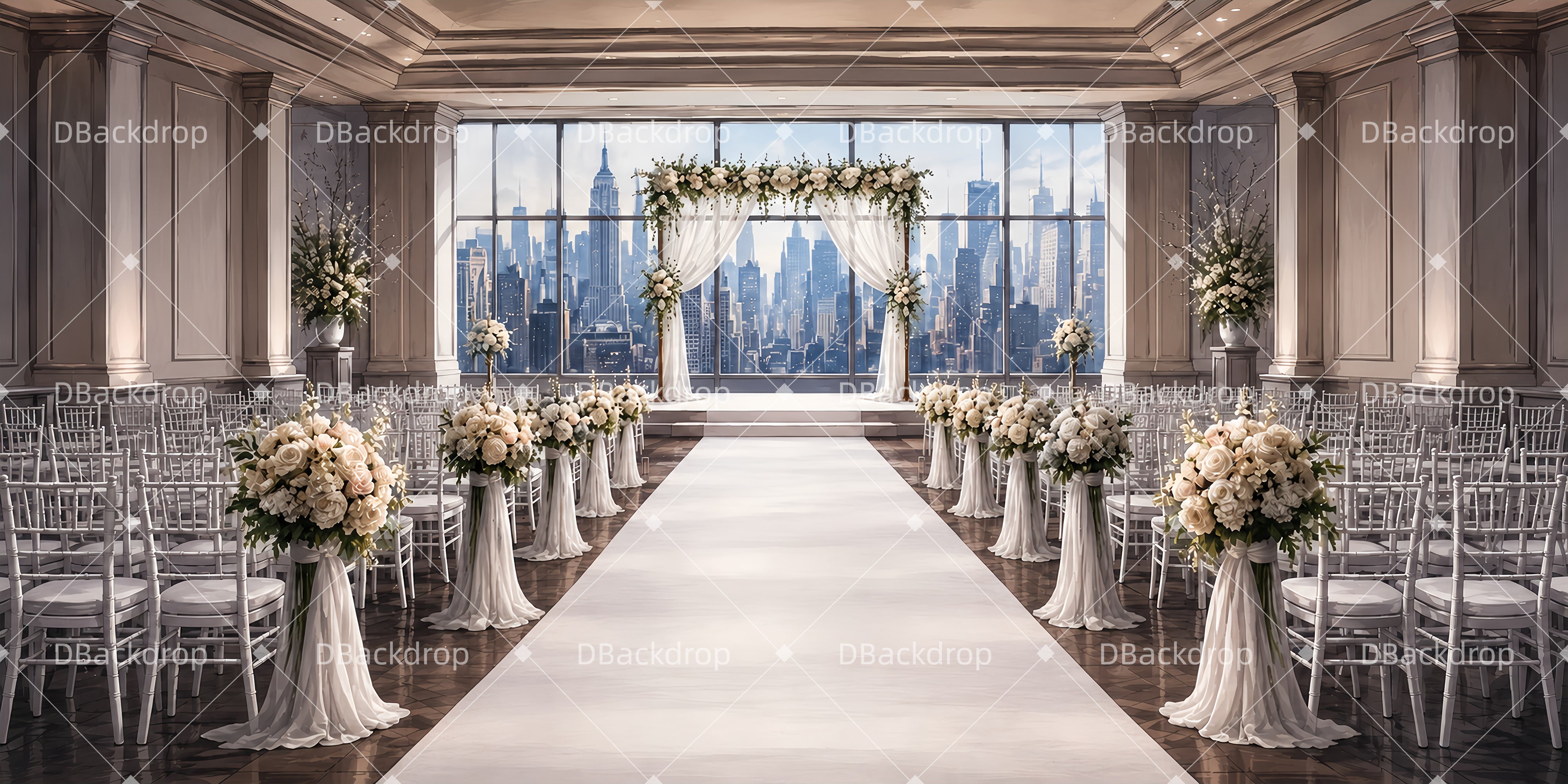 Performance Backdrop Wedding Vista Theater UK Stage Backdrops ZTT66-T123