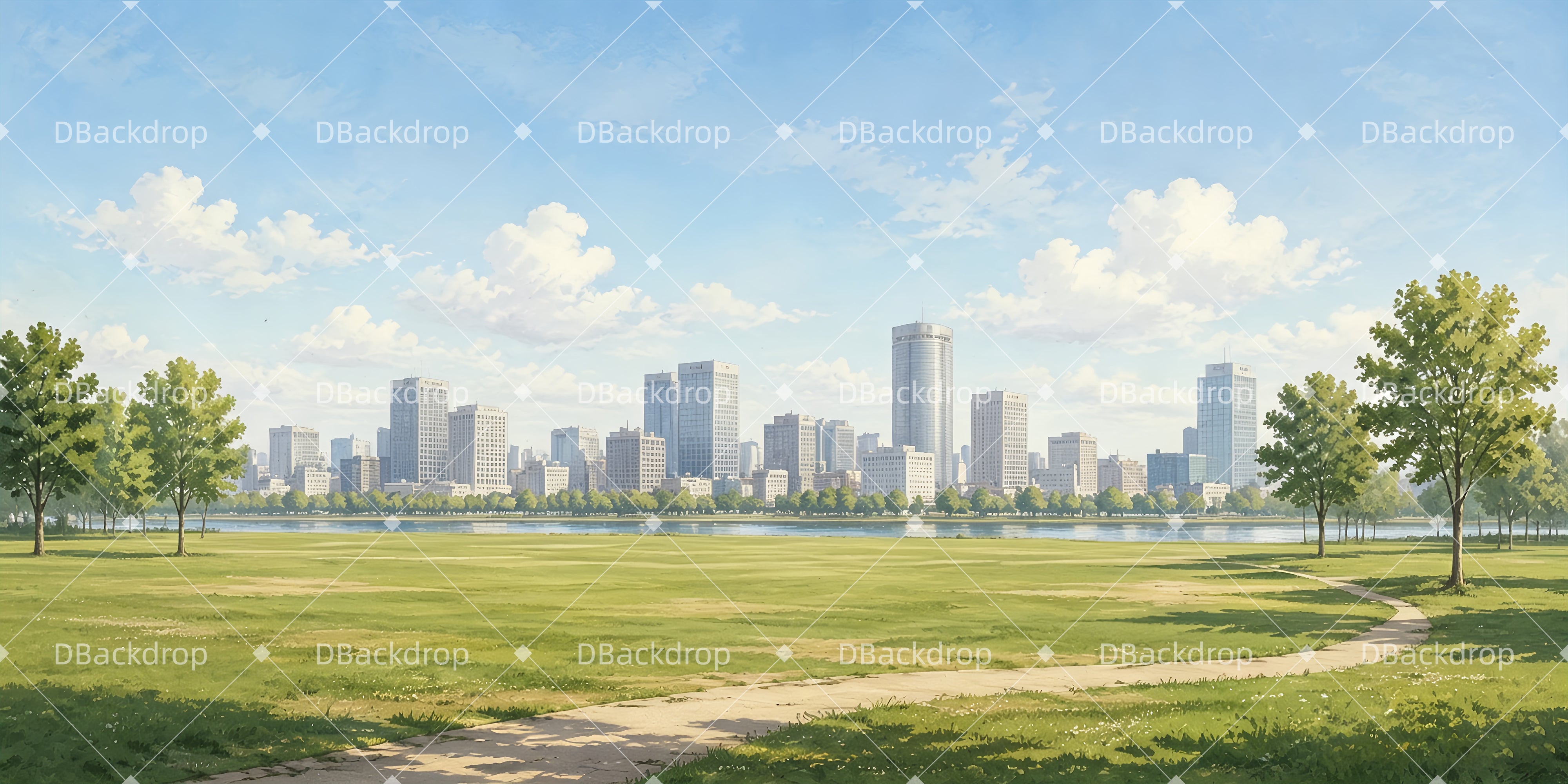 Performance Backdrops Urban Riverside Theater Stage Backdrops UK ZTT66-T87