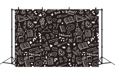 Welcome Back to School Photography Backdrop UK BRP7-24