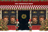 Nutcracker Christmas Shop Photo Studio Backdrop