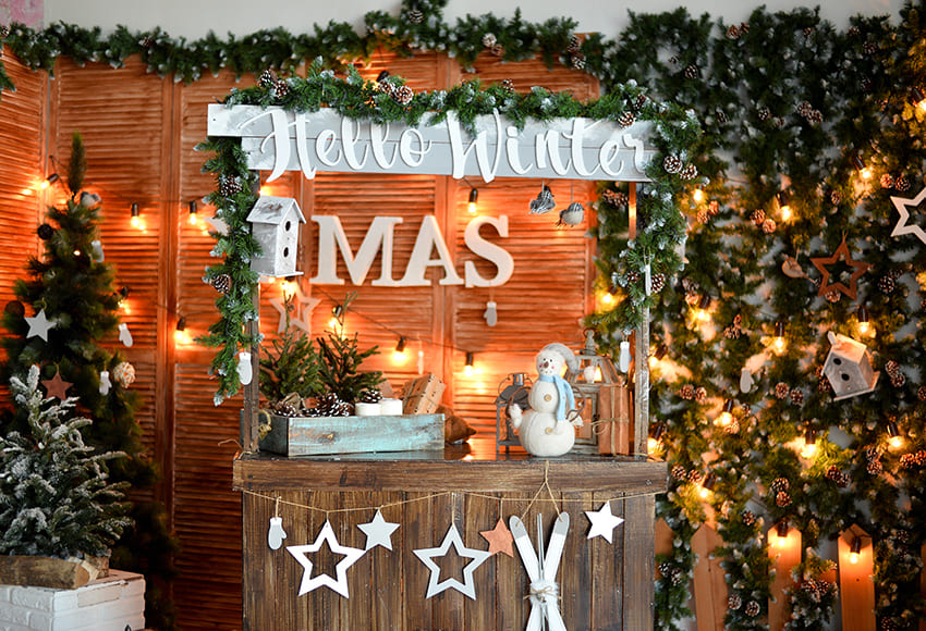 Christmas Backdrop Trees Sale Shelf Background