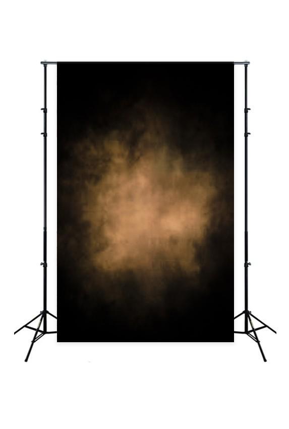 Brown Color In Center Black Backdrop UK for Studio D204