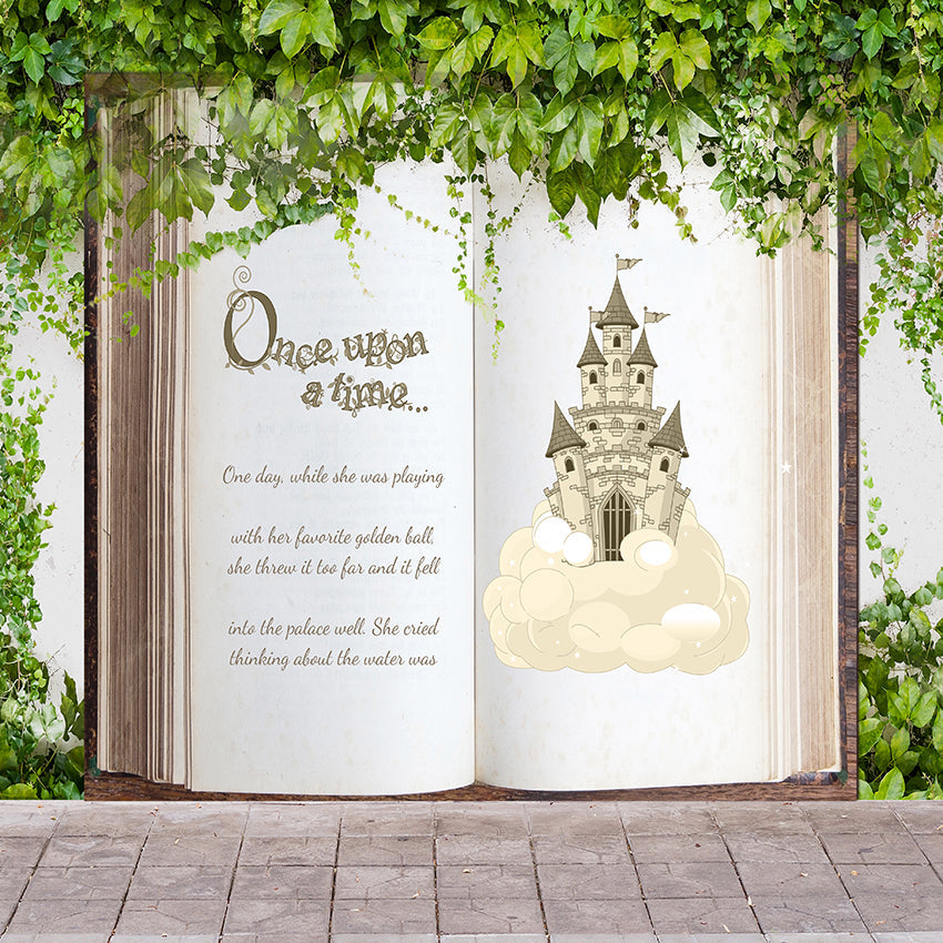 Story Book Fairytale  Back to School Theme Backdrops