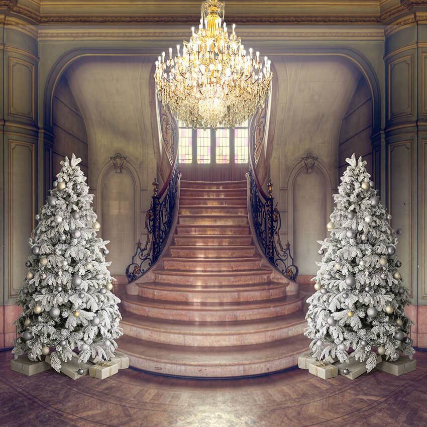 Christmas Church Decor Photo Booth Backdrop