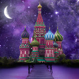 Starry Night Wonderland Castle Photography Backdrop UK D899