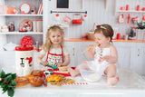 Christmas Kitchen Backdrop UK White Wall for Photography DBD-H19149