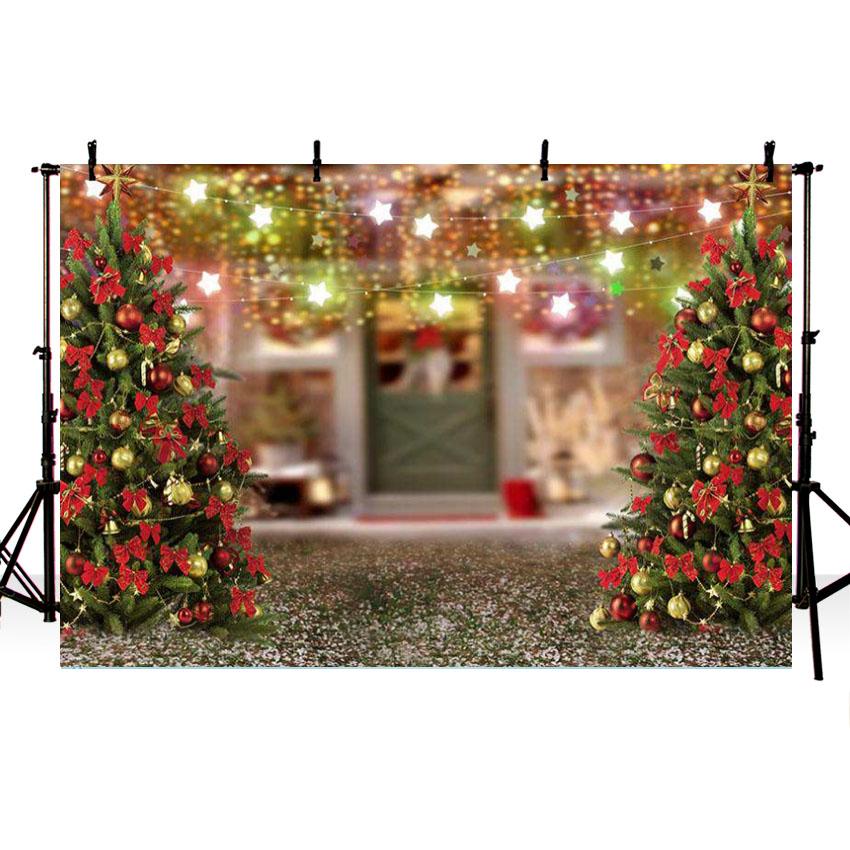 Christmas Tree Lights DEcorations Photo Studio Backdrop G-1196