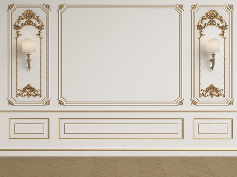 Classic Interior Wall with Mouldings backdrop uk for Photos GA-68