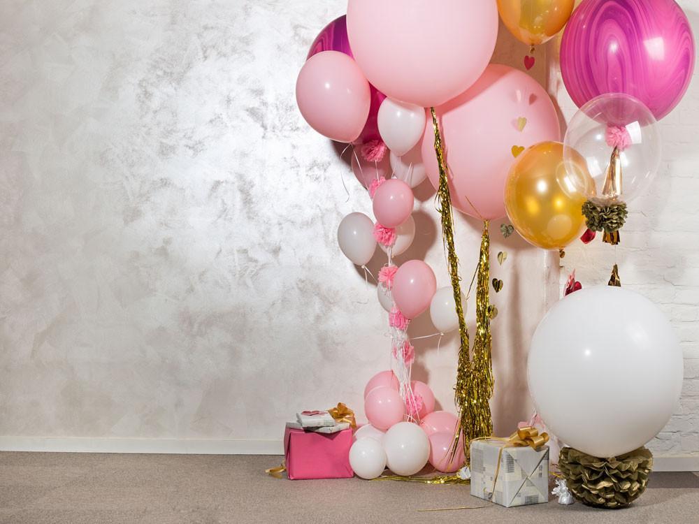 Baby Shower Birthday Balloons Photo Backdrop HJ04892