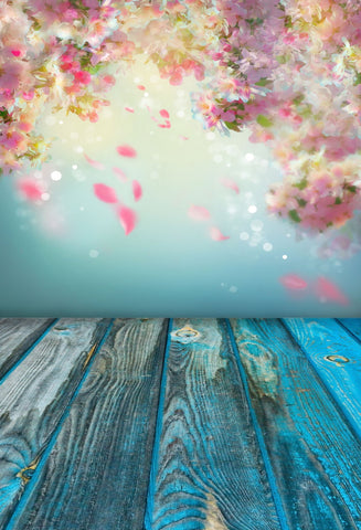 Fantasy Flower With Wood Floor backdrop UK For Events J03149