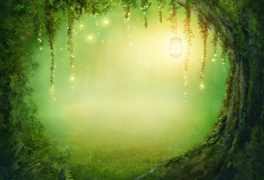Baby Backdrop UK Cartoon Fairytale Backdrop UK Mysterious Cave Background J03529