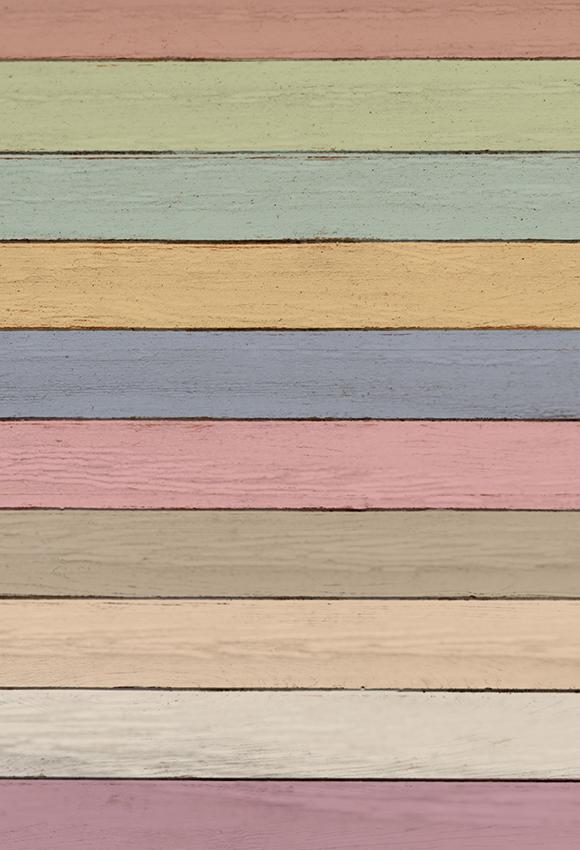 Colorful Wooden Wall Art Photo backdrop UK J03795
