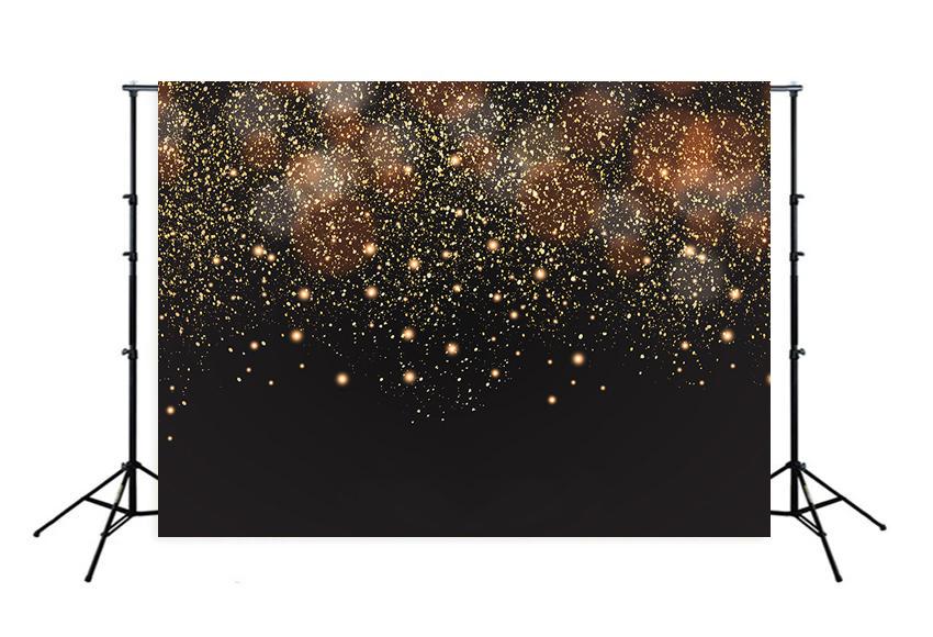 Bokeh Glittering Golden Particles Backdrop for Photography M133