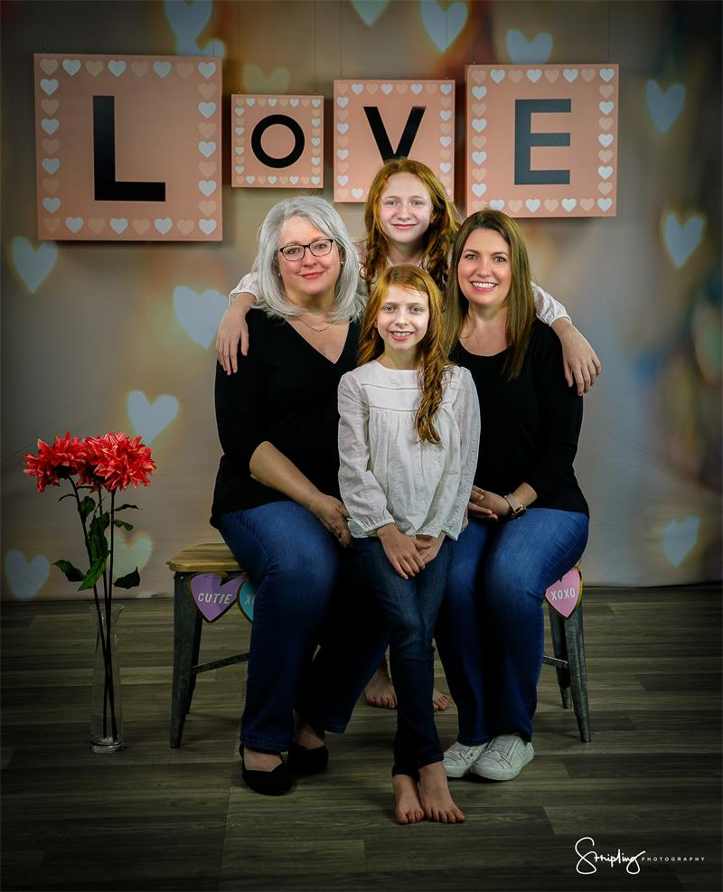 Pastel Heart Bokeh Photo Studio Backdrop UK MR-0046