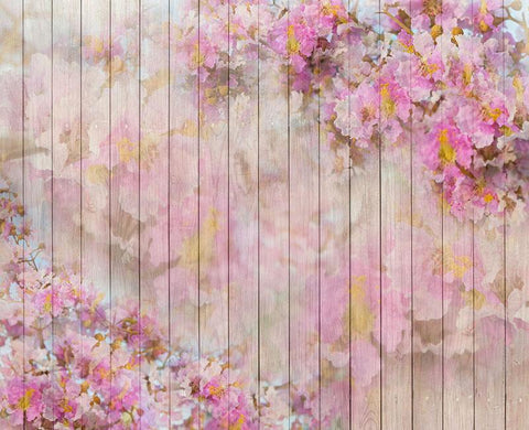 Floral Background Wood backdrop UK for Photography NB-007