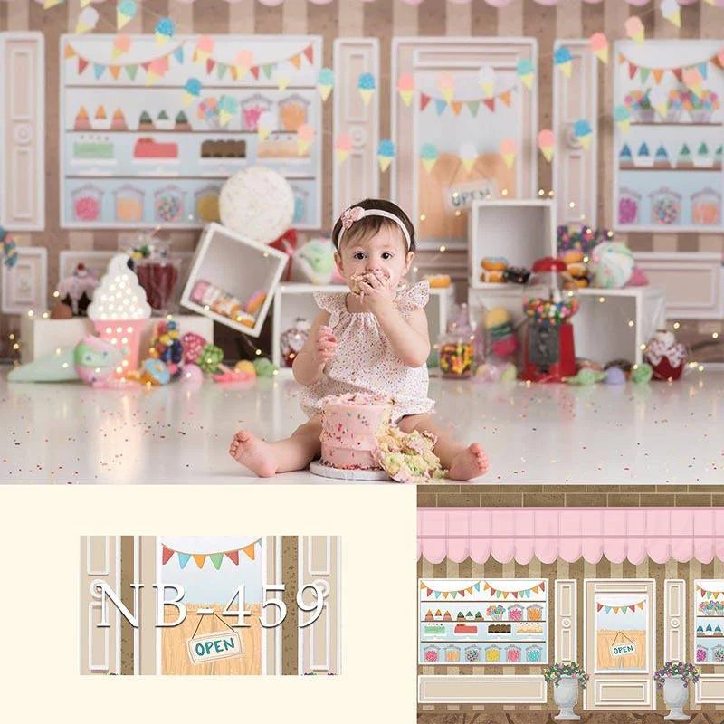 Cartoon Sweet Pastry Photography Backdrop UK Nb-459