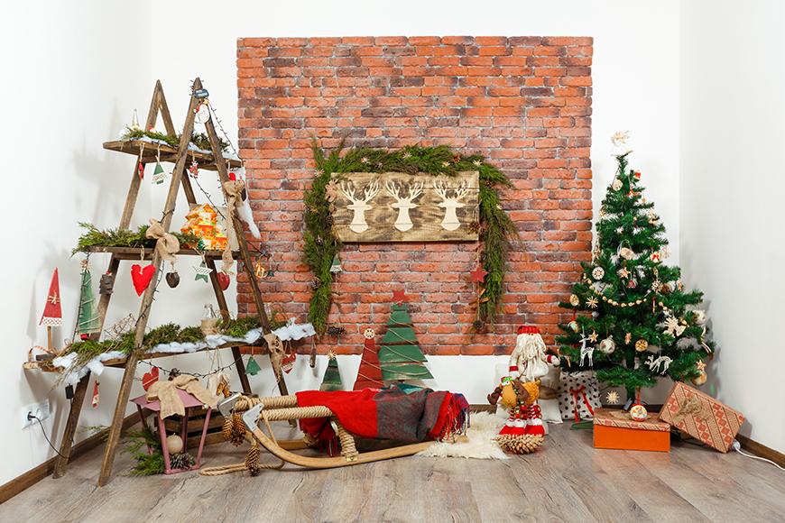 Christmas Tree Gift Home Decor Photo Backdrop