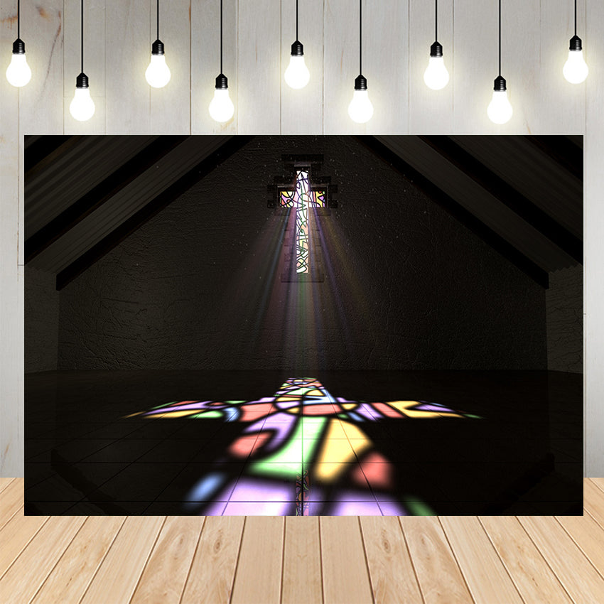 Stained glass deals cross lamp