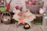 Happy Easter Bunny Easter Eggs Photo Booth Backdrop UK SH088