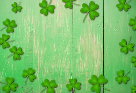 St. Patrick's Day Green Wood Floor Backdrop for Photo Shoot SH190