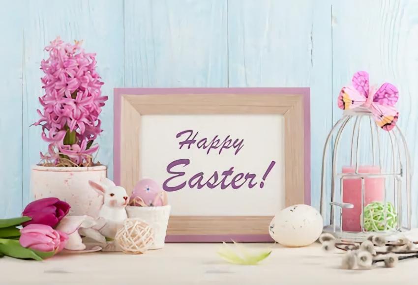 Easter Spring Flowers Backdrop UK for Photography SH201