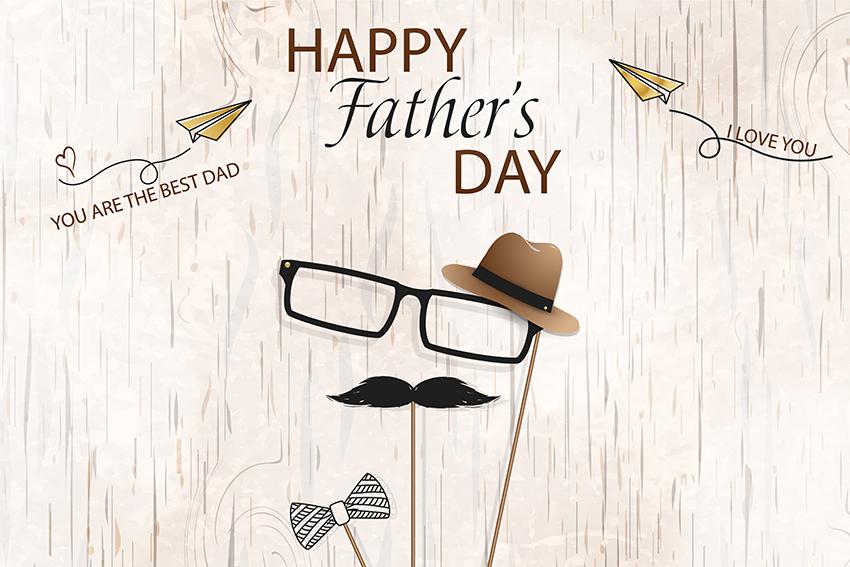 Father's Day Wood Photo Studio Backdrop SH630