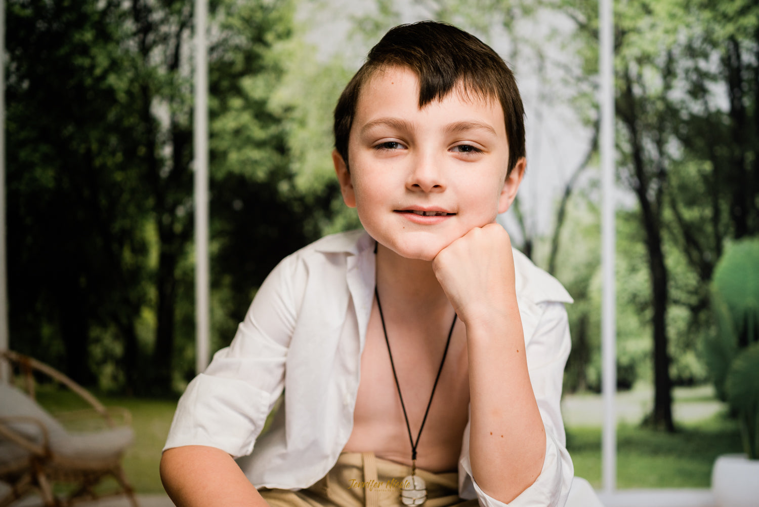 Living Room Interior Chair Plants Wood Floor Backdrop uk for Photo Video Shot SH661