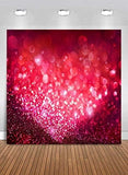 Happy Valentine's Day Photography Backdrops Red Bokeh Background VAT-44