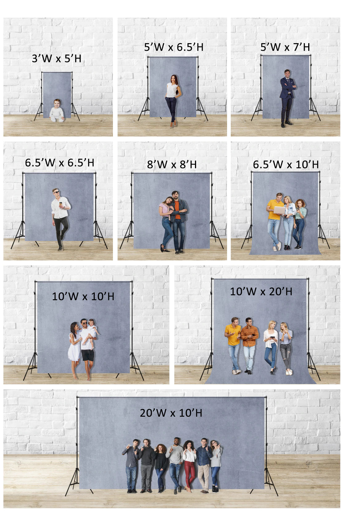 How To Choose Proper Backdrop Size