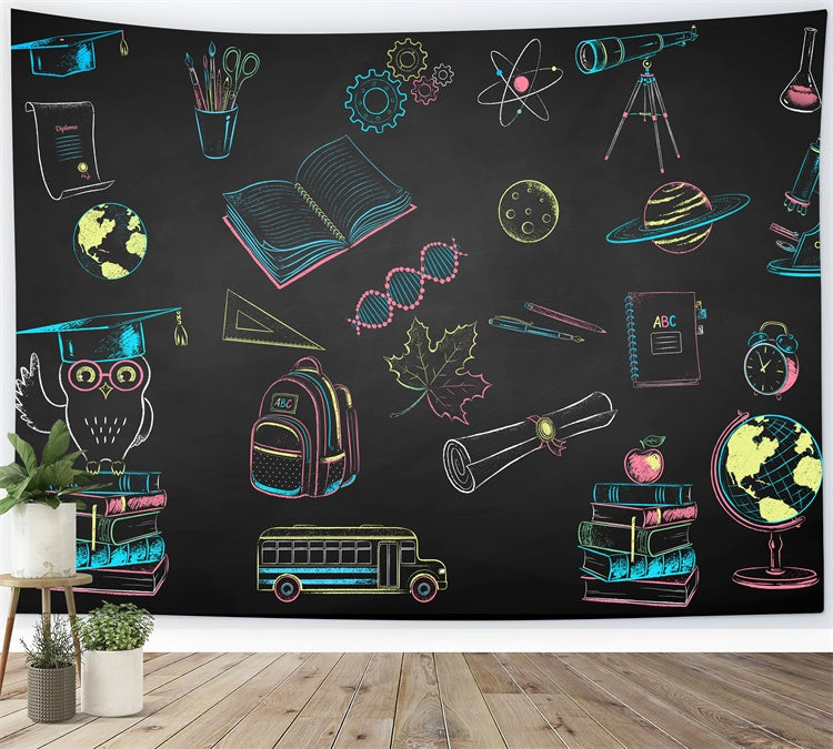 School Life Back to School Photography Backdrop UK BRP7-2