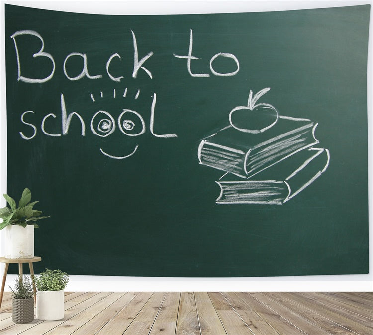 Back to School Classroom Chalkboard Backdrop UK BRP7-4