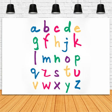 Chalk Letters Back to School Photography Backdrop UK BRP7-62