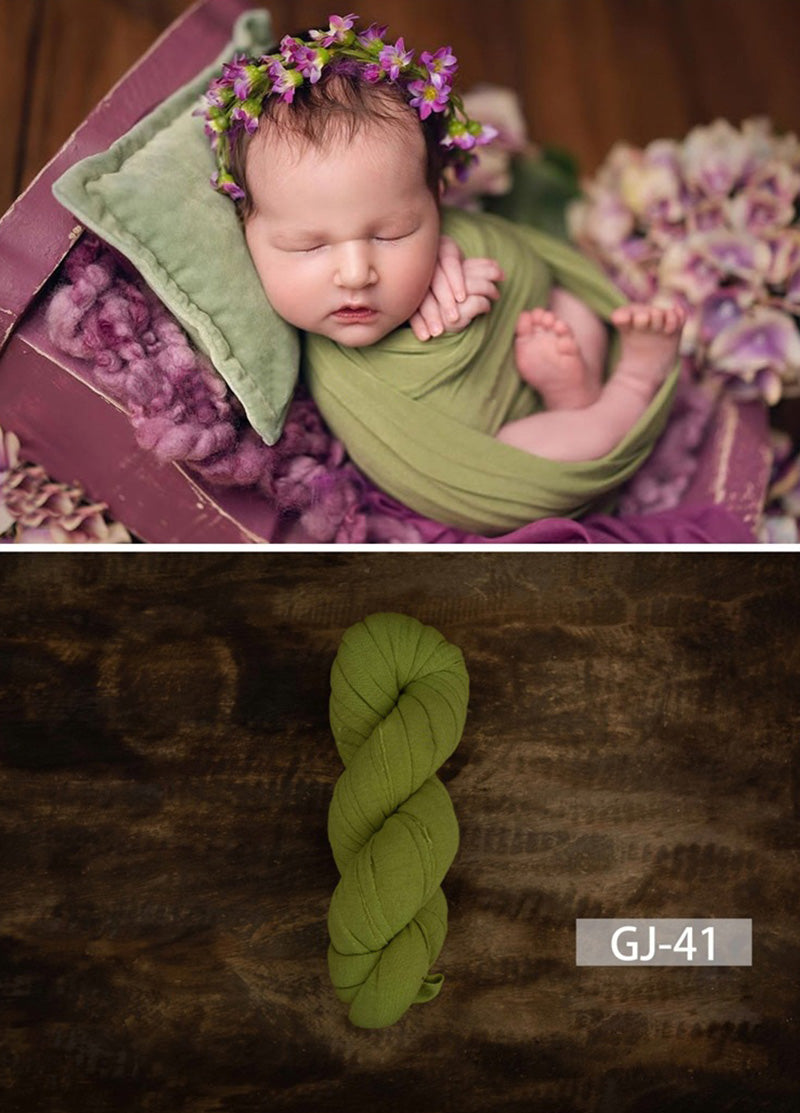 Newborn Photography Solid Color Soft Twine Wrap GJ