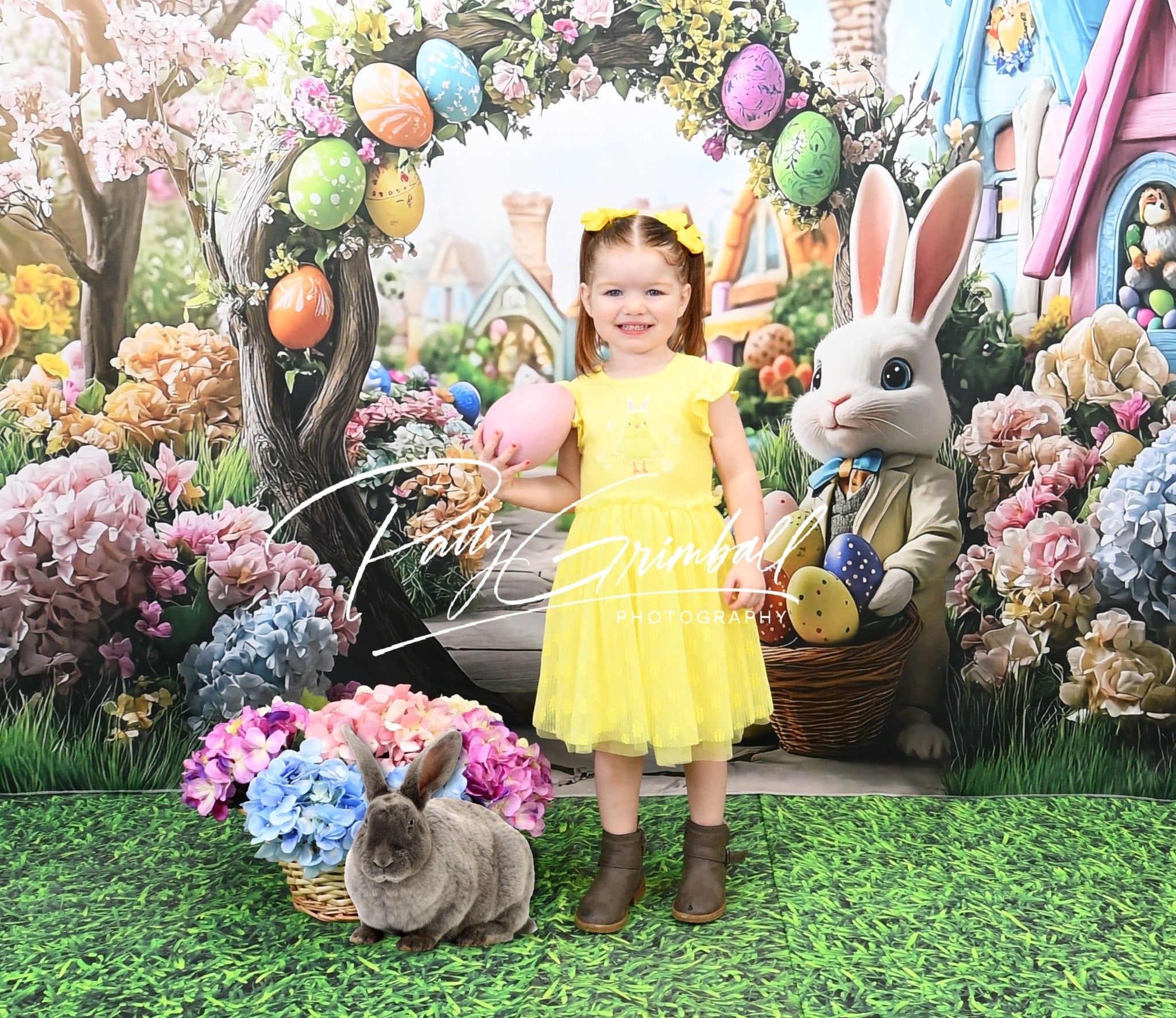 Easter Backdrops Ideas Bunny Arch Flower Garden Backdrop UK BRP12-739