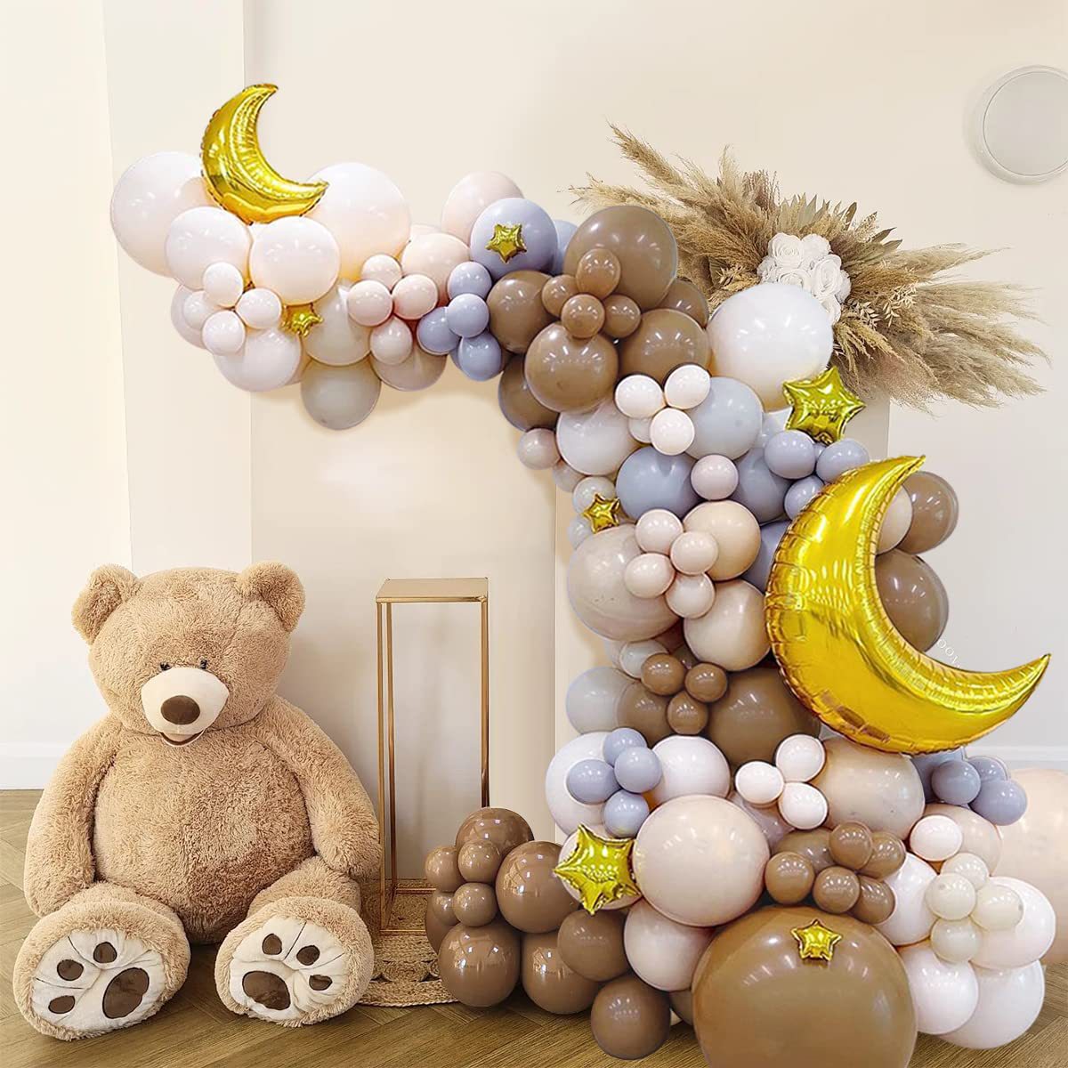 Vintage Cute Star Moon Newborn Party Balloon Chain BA19