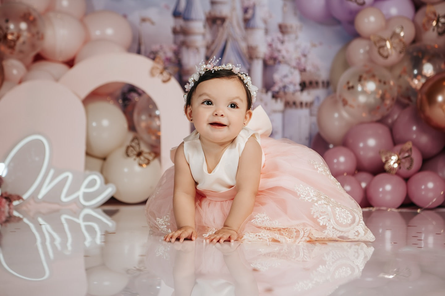 Photography Spring Backdrops Royal Castle Blooming Garden Backdrop UK LXX1-160