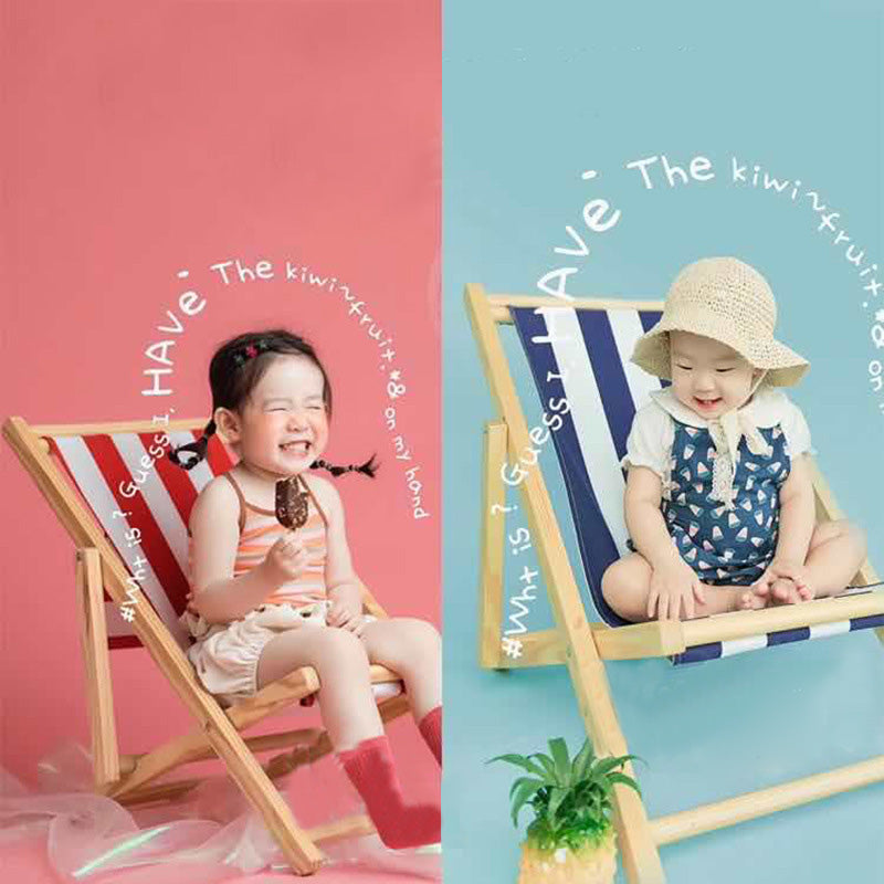 DBackdrop Adjustable Wooden Beach Chair Newborn Photography Props SYPJ10