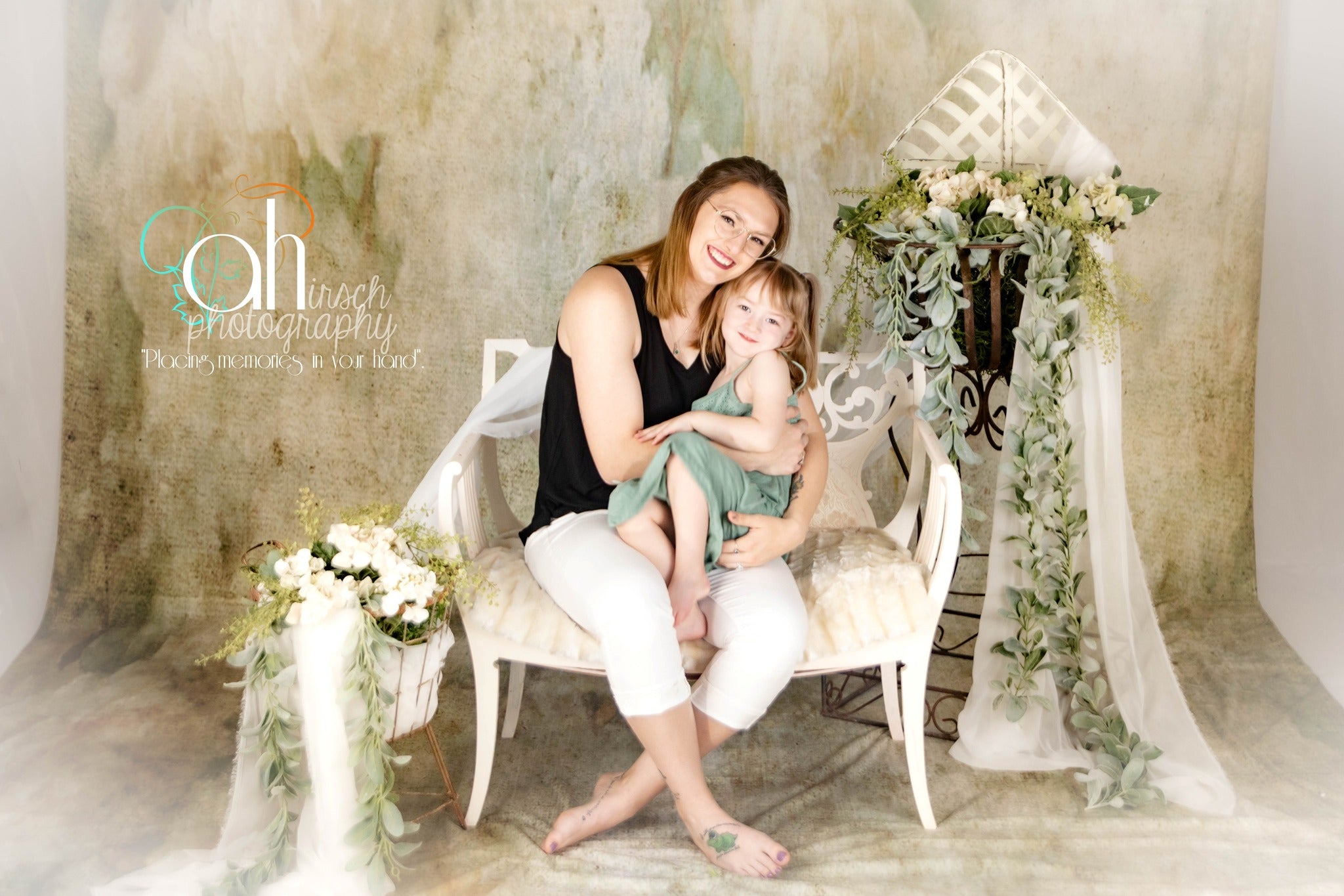 Vintage Grunge Soft Flowers backdrop uk for Photography GA-65