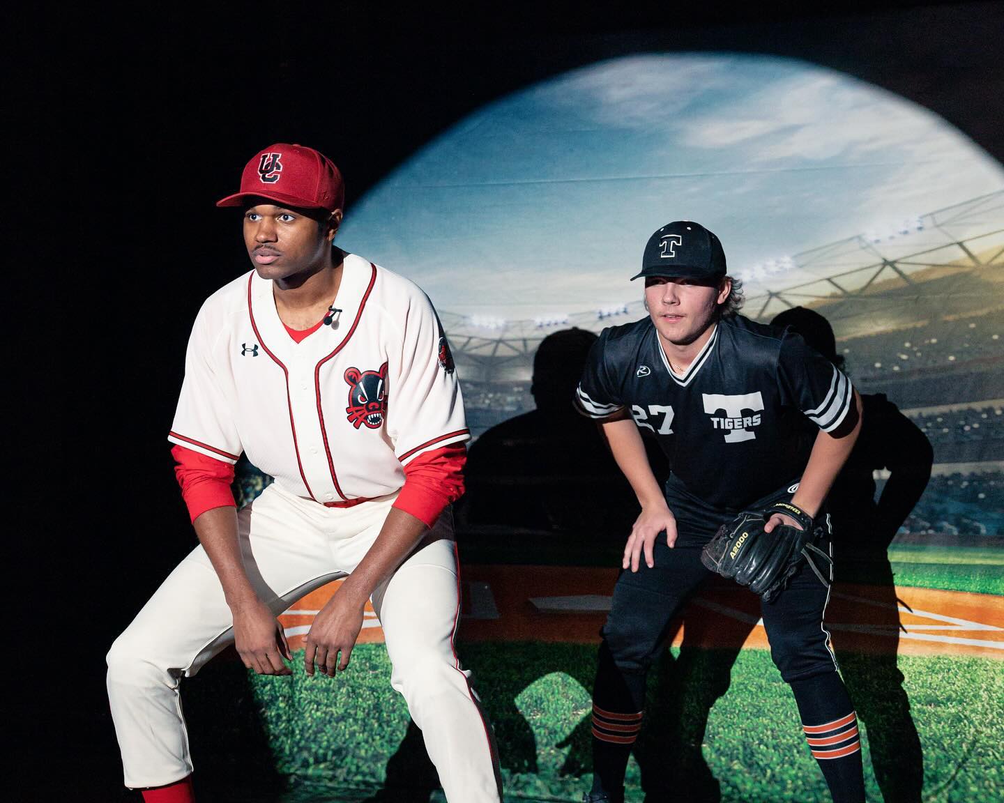 Baseball Field Green Photo Booth Backdrop UK G-311