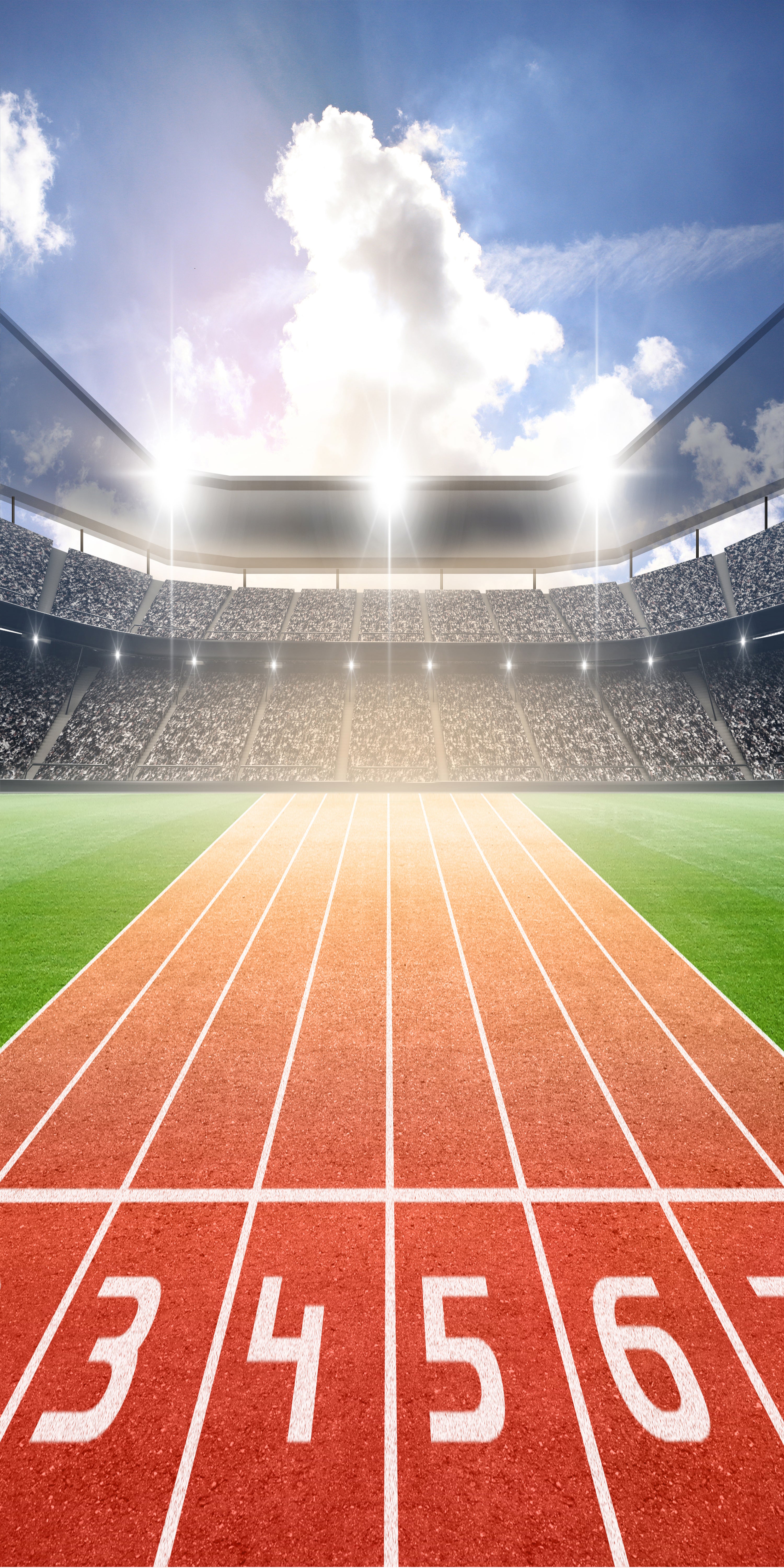 Athletics Stadium Sport Theme Photography Backdrop UK G-289