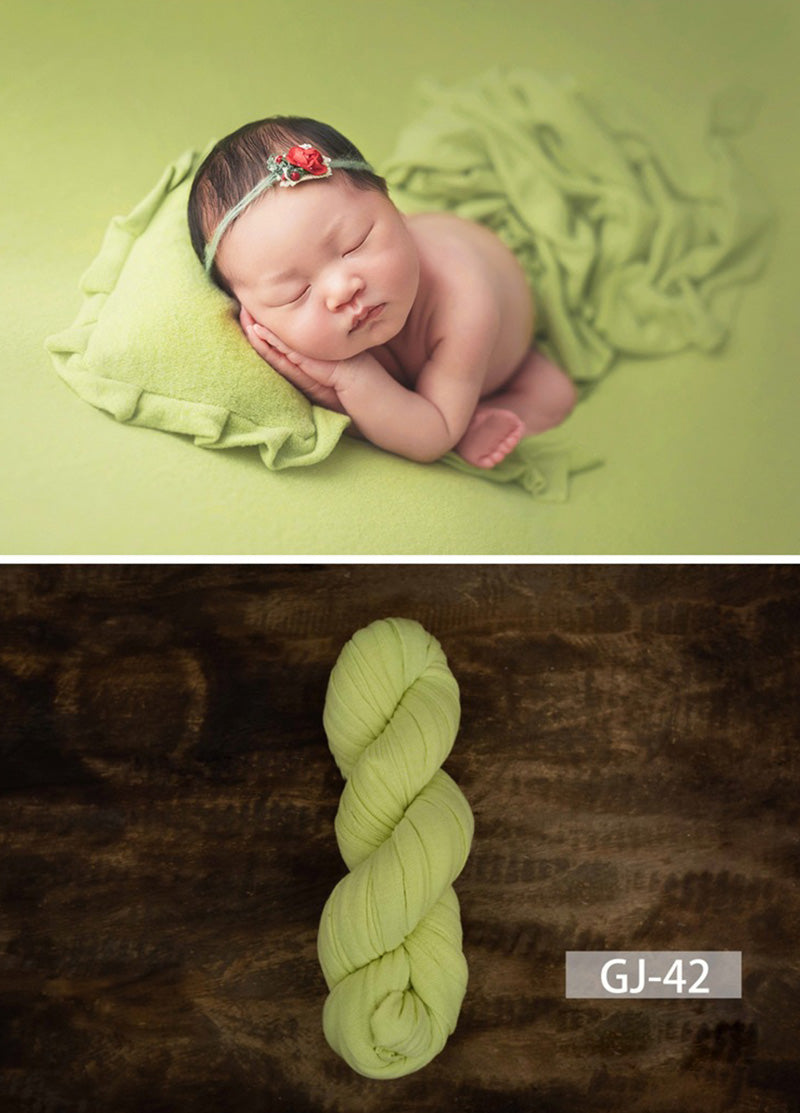 Newborn Photography Solid Color Soft Twine Wrap GJ