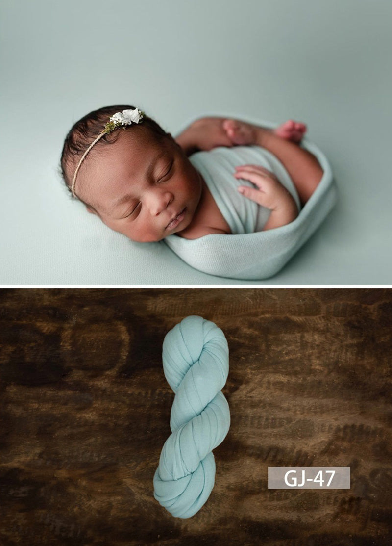 Newborn Photography Solid Color Soft Twine Wrap GJ